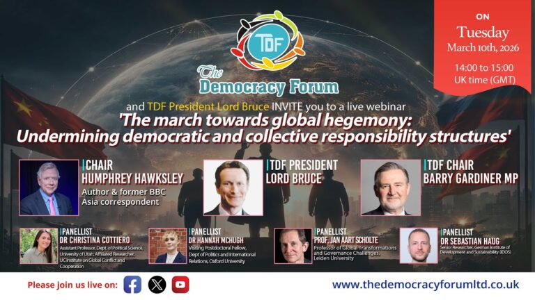 Read more about the article The march towards global hegemony: Undermining democratic and collective responsibility structures